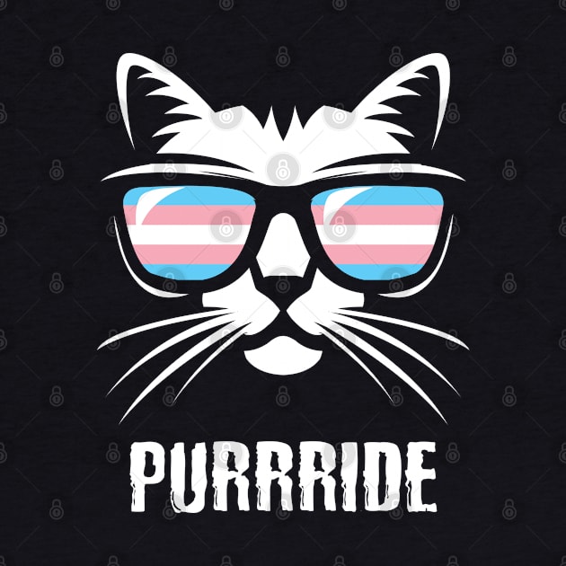 Transgender Pride Flag Cat Purrride by BrightGift